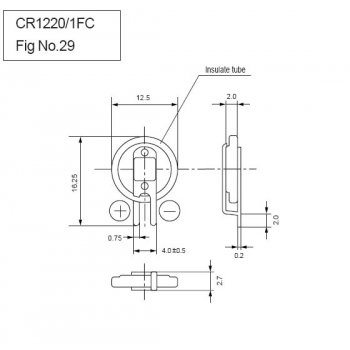 Panasonic CR-1220/FCN - jiné značení